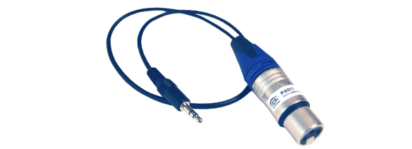 XLR to 3.5mm audio adapter