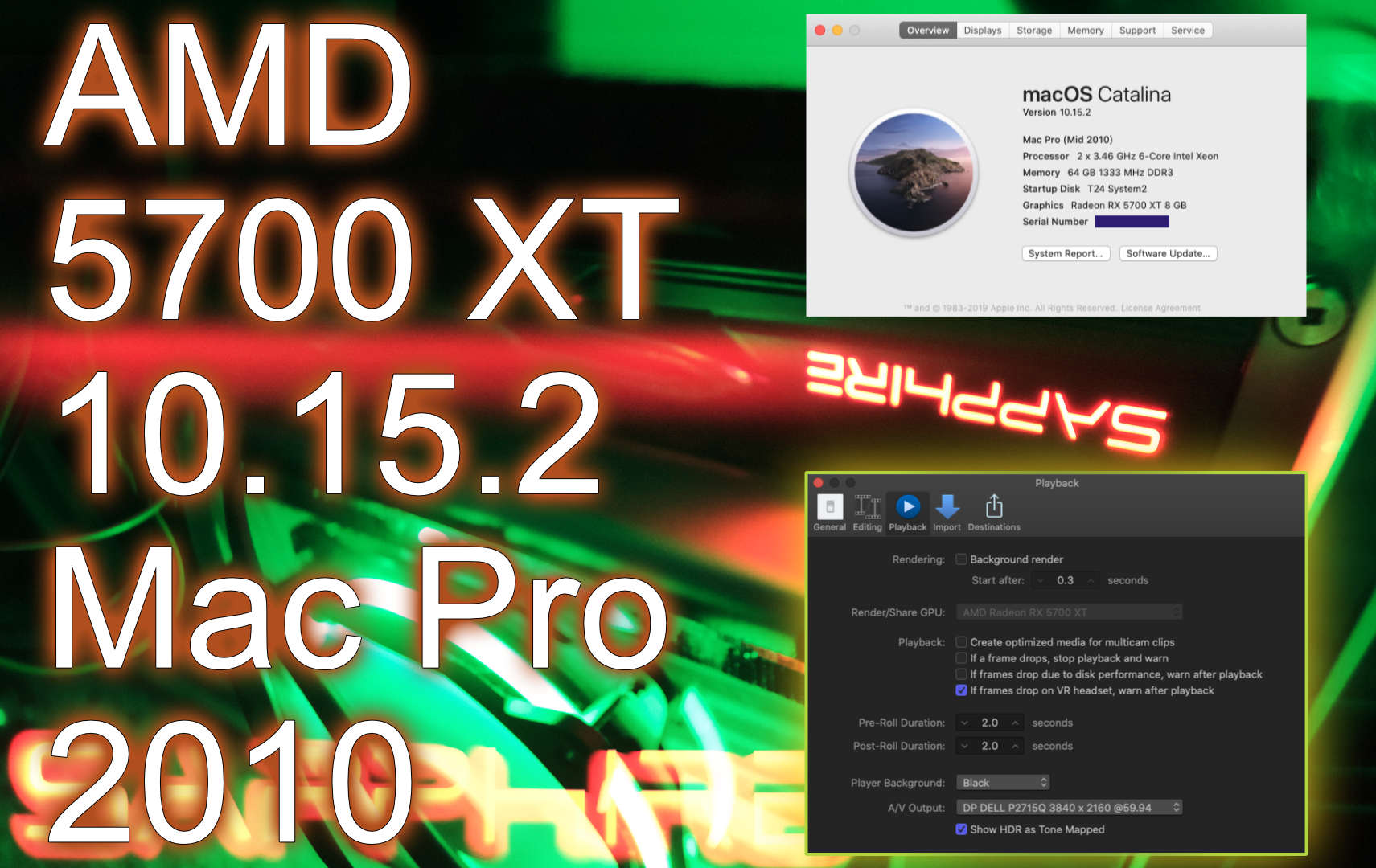 Installing 10.15.2 Onto A Mac Pro 2010 and a AMD GPU Steve Oakley